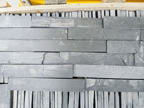 Плитка чёрная из натурального камня фасадная 30 см * 5 см, толщина 7 мм -30 мм купить в Удмуртской Республике