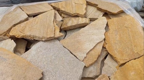 Плитняк златолит жёлтый для цоколя купить в Удмуртской Республике