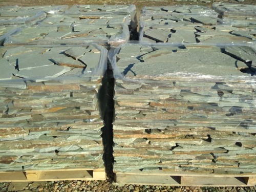 Плитняк златолит зелёный для цоколя, отмостки купить в Удмуртской Республике