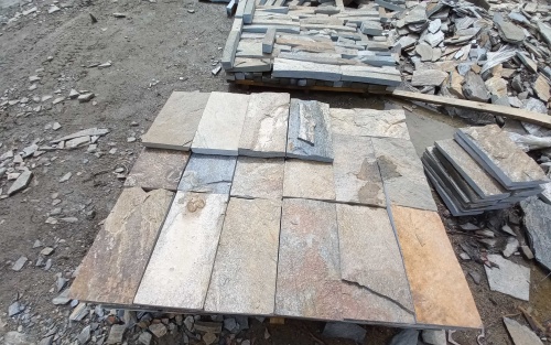 Плитка пилёная златолит Уральский для цоколя, отмостки купить в Удмуртской Республике