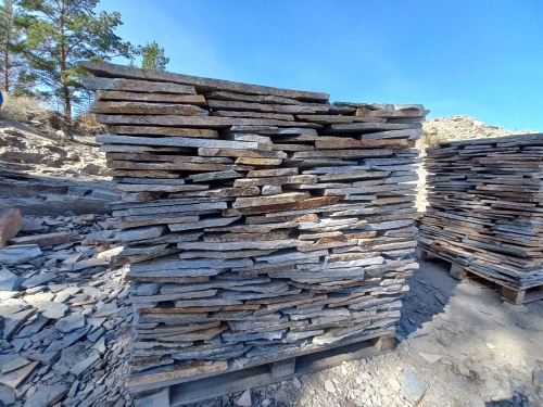 Плитняк златолит серебристый для фасада купить в Удмуртской Республике