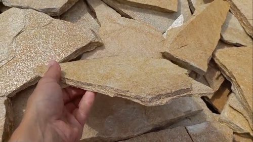 Плитняк златолит жёлтый для цоколя купить в Удмуртской Республике